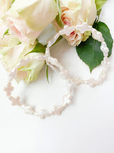 Load image into Gallery viewer, Little Cross Stretch Bracelets displayed with roses_m donohue collection