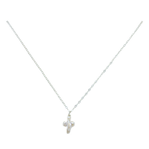 Little Cross Necklace in silver_m donohue collection