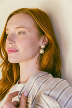 Load image into Gallery viewer, Model wears Grace Mini Rattan Ball earring_m donohue collection