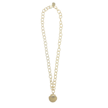 Load image into Gallery viewer, Beautiful gold-plated chain with shell locket_m donohue collection