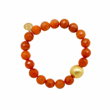 Load image into Gallery viewer, burnt orange stretch bracelet_m donohue collection