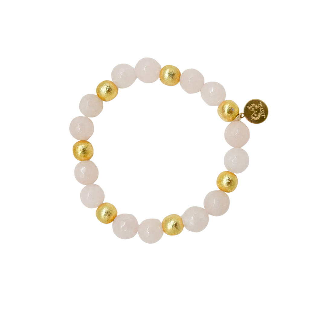Lauren Rose Quartz Multi Gold Bracelet
