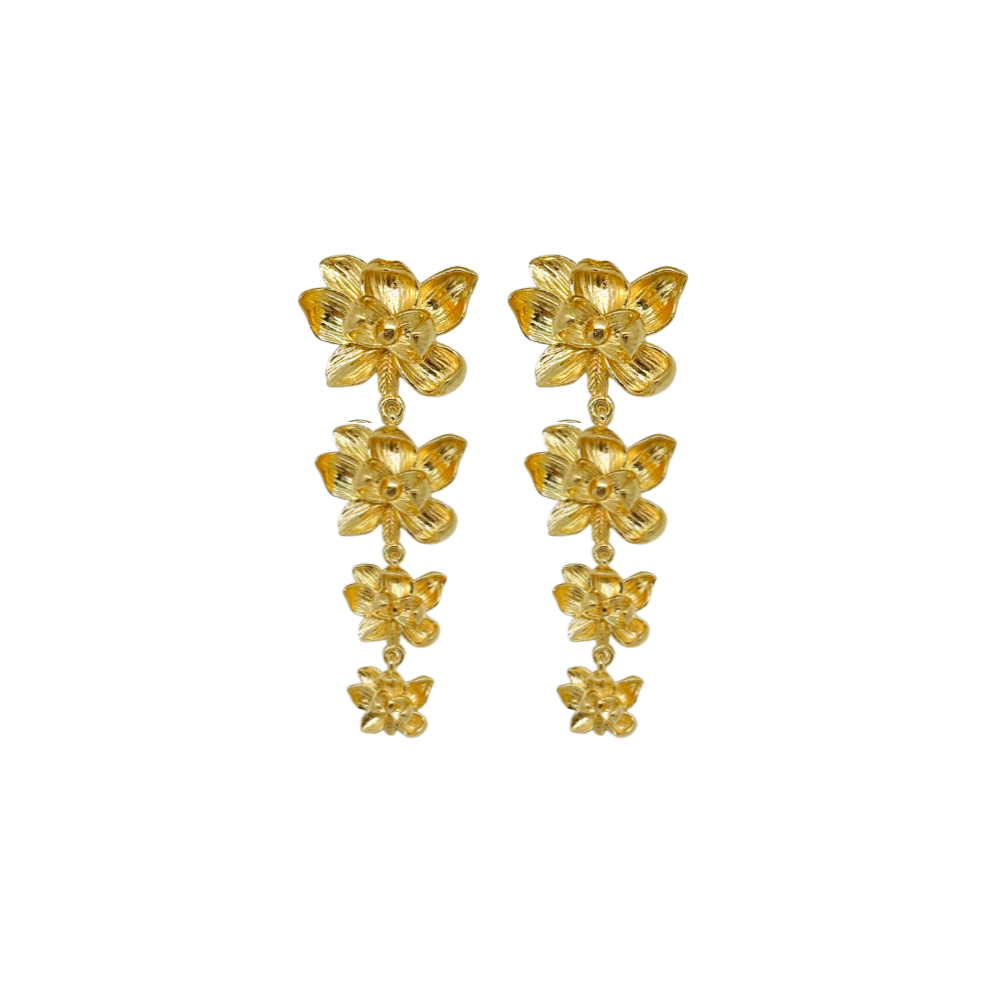 Magnolia Gold Vine Earrings M Donohue Collection