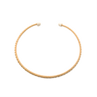 Nantucket Lightship Basket inspired woven cuff collar necklace_m donohuecollection