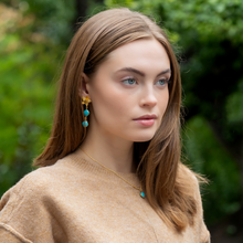 Load image into Gallery viewer, Model wears Dana Turquoise Necklace_m donohue collection
