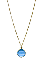 Load image into Gallery viewer, Dana Blue Quartz Gemstone Necklace