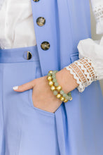 Load image into Gallery viewer, Model wears Lauren Sage Bracelet with Pamela Sage Bracelet_m donohue collection