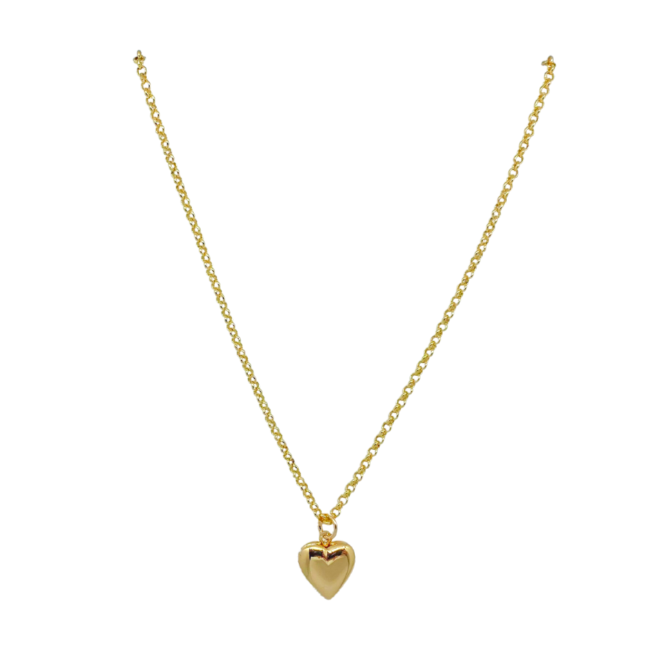 Darling 18k gold-plated heart locket charm_m donohue collection