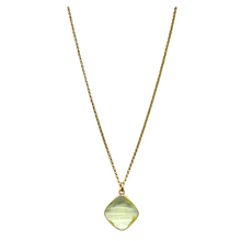 Load image into Gallery viewer, 18k gold plated brass chain with Lemon Quartz gemstone drop_m donohue collection