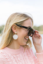 Load image into Gallery viewer, Model wears Grace Shell earring_m donohue collection