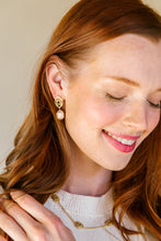 Load image into Gallery viewer, Model is wearing Remy Pearl Earrings_m donohue collection