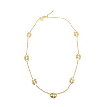 Load image into Gallery viewer, 18k gold-plated brass necklace with adjustable chain_m donohue collection