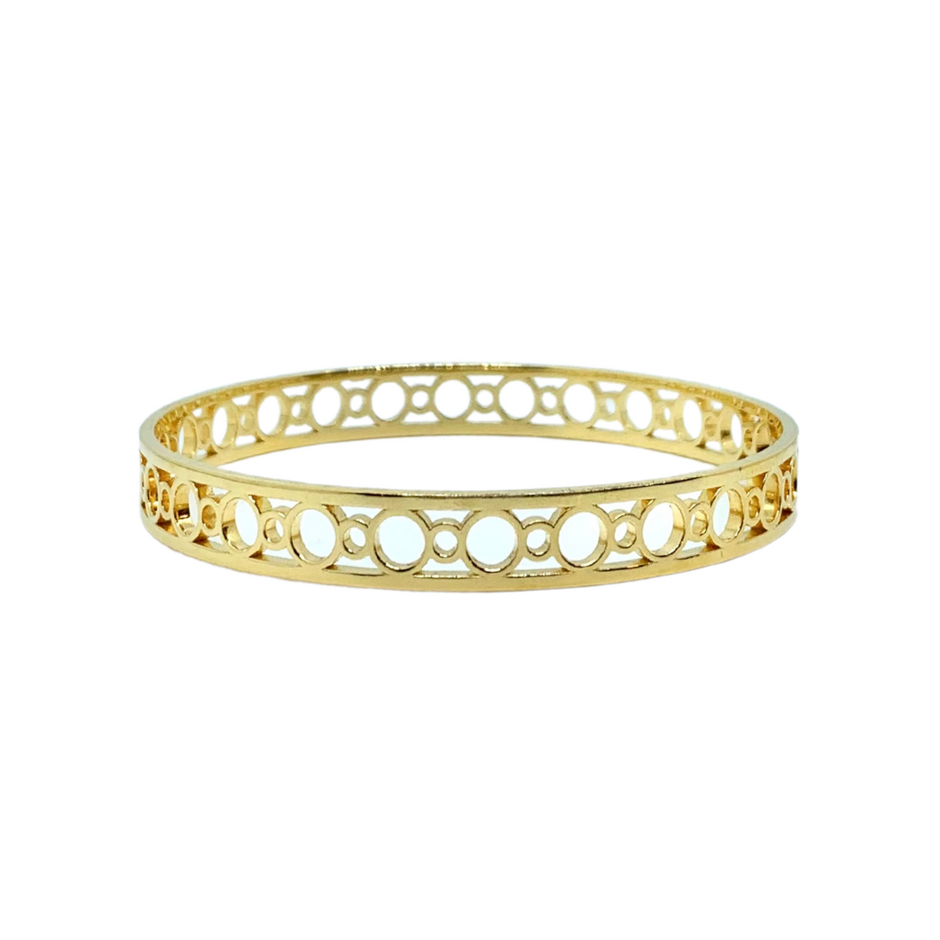 18k gold-plated brass bangle bracelet_m donohue collection
